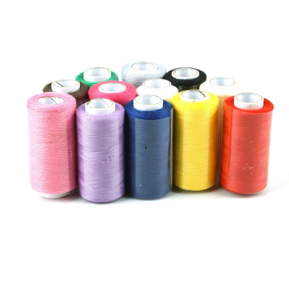 12 цветов 5,8 см х 2,8 см полиэстер вышивка нить для шитья DIY Нитки для ручного шитья Набор инструментов для машинного шитья швейные принадлежности