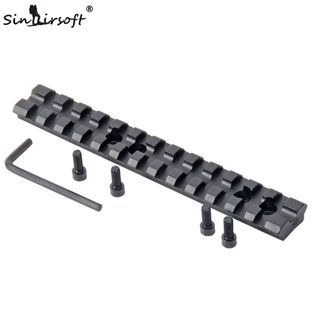 

SINAIRSOFT Shooting Picatinny/Weaver Rail 20mm Hunting Paintball Scope Mount for Shortgun 13 Slots Mossberg 500,590,835 T01 C
