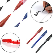 3 цвета двойная головка Волшебная водяная Марка ручка может быть вытерта Марка CD DVD для медиа-дисков быстросохнущая ручка для письма черный синий красный опционально