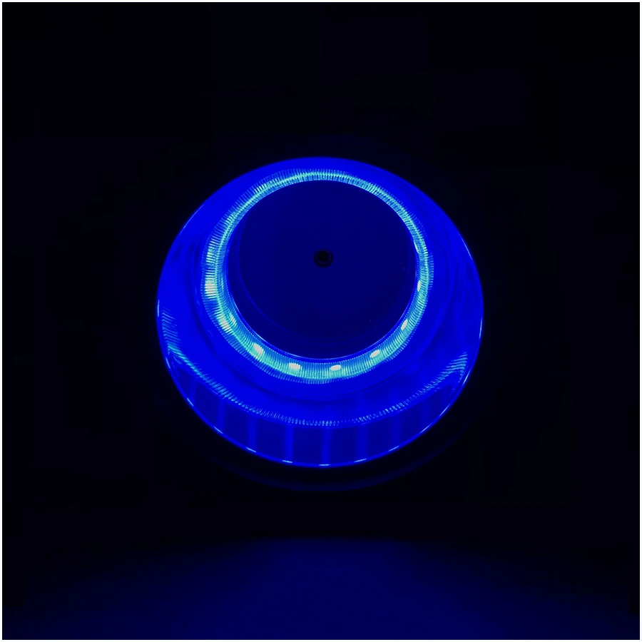 JEAZEA 2pcs 12V Blue 8 LED Car Truck RV Camper Marine Boat Recessed Stainless Steel Cup Drink Holder Accessories-7
