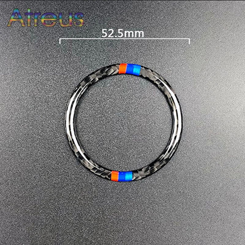 Atreus 1 шт. для bmw e60 карбоновое волокно салона автомобиля с кольцом замочной