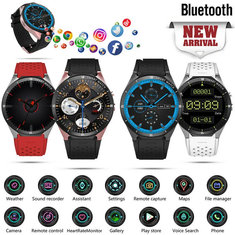 

KW88 PRO Large capacity battery and WiFi Smart Watch Android 7.0 16GB Bluetooth Heart Rate WIFI GPS SIM