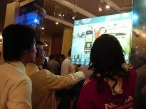 Best price 47 inch interactive touch foil,High Quality capacitive touch foil film through LCD or projector (window shop display)