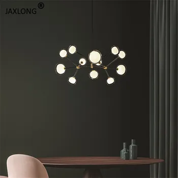 

Nordic LED Chandelier Lights & Lighting Magic Beans Iron Art Creative Light Fixture Living Room Bedroom Interior Decoration