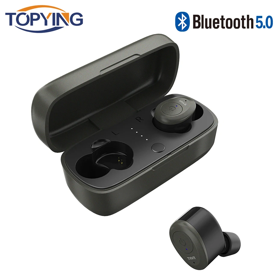 

Touch Control TWS Bluetooth Earphone V5.0 Stereo Music IPX7 Deep Waterproof True Wireless Earbuds with Charging case 500mAh