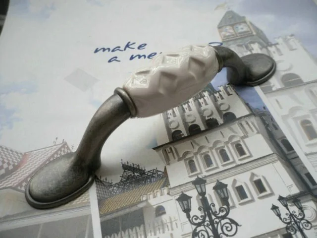 76mm 128mm european retro style black antique silver kitchen cabinet cupboard handle white emboss ceramic drawer dresser knob 76mm 128mm european retro style black antique silver kitchen cabinet cupboard handle white emboss ceramic drawer dresser knob