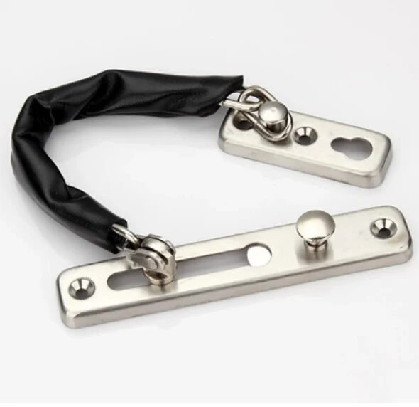 stainless steel Door anti theft fastener chain satin finish thickened