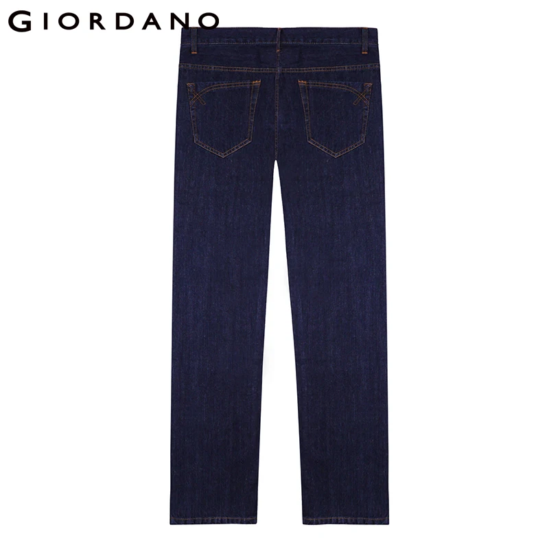 Giordano Men Classic Whiskering Jeans Fashion Casual Jeans Pants Straight Denim Jeans Masculina Male Denim Trousers Cotton