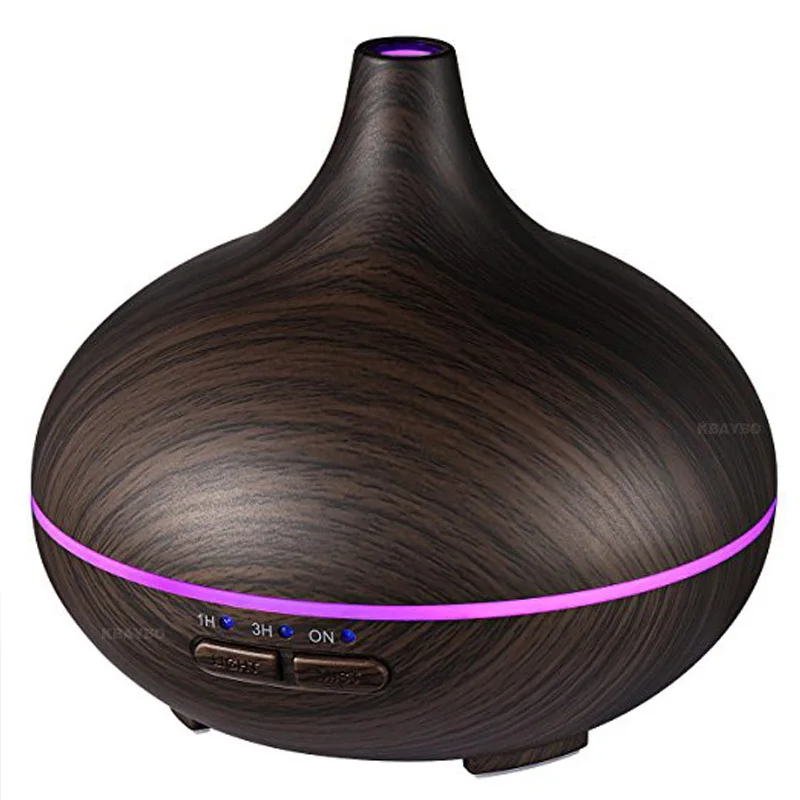 NEW 150ml Air Humidifier Aroma Essential Oil Diffuser Wood Grain Ultrasonic Cool Mist Humidifier for Office Home Bedroom