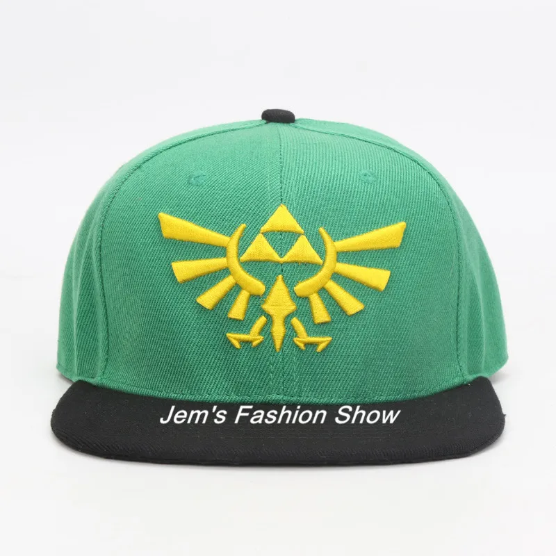 Легенда о Zelda вышивка логотипа Бейсбол Кепки s Snapback Кепки s Шапки Повседневное регулируемый зеленая шляпа от солнца Кепки