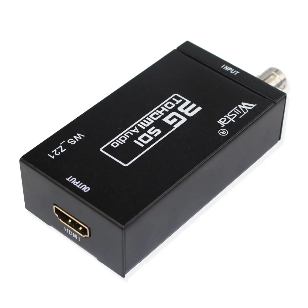 Wiistar Новое поступление преобразователь Аудио и видеосигнала SDI в HDMI адаптер BNC HD 3G