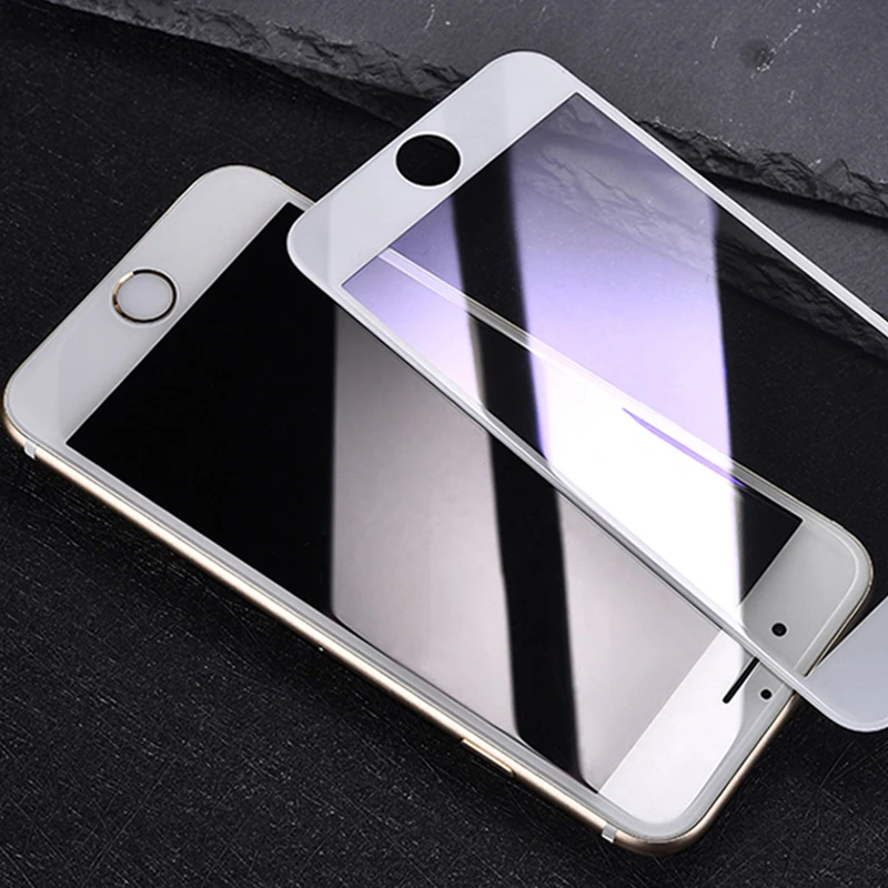 4D(New 3D Upgrade)Full Screen Coverage for iPhone6 6s 6plus 6SPLUS 7 7plus Anti Blue Light Curved Edge 9H Quality Color Glass (2)