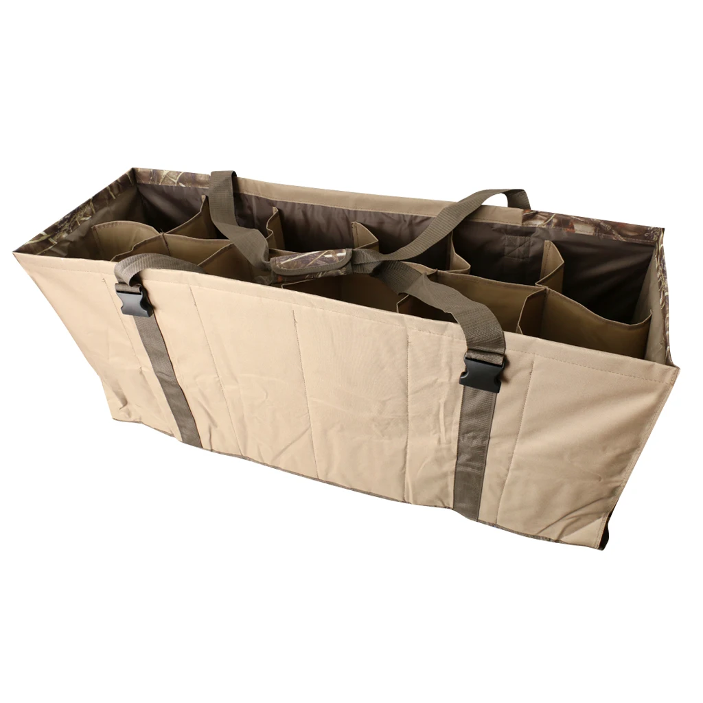 Lightweight Nylon Slotted Duck Decoy Bag With Adjustable Shoulder Strap&nbsp; Camo 109 x 36 x 49cm for Hunting