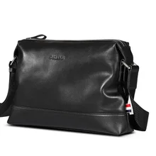 P kuone men leather bag man leather shoulder bag men cowhide messenger bag free shipping