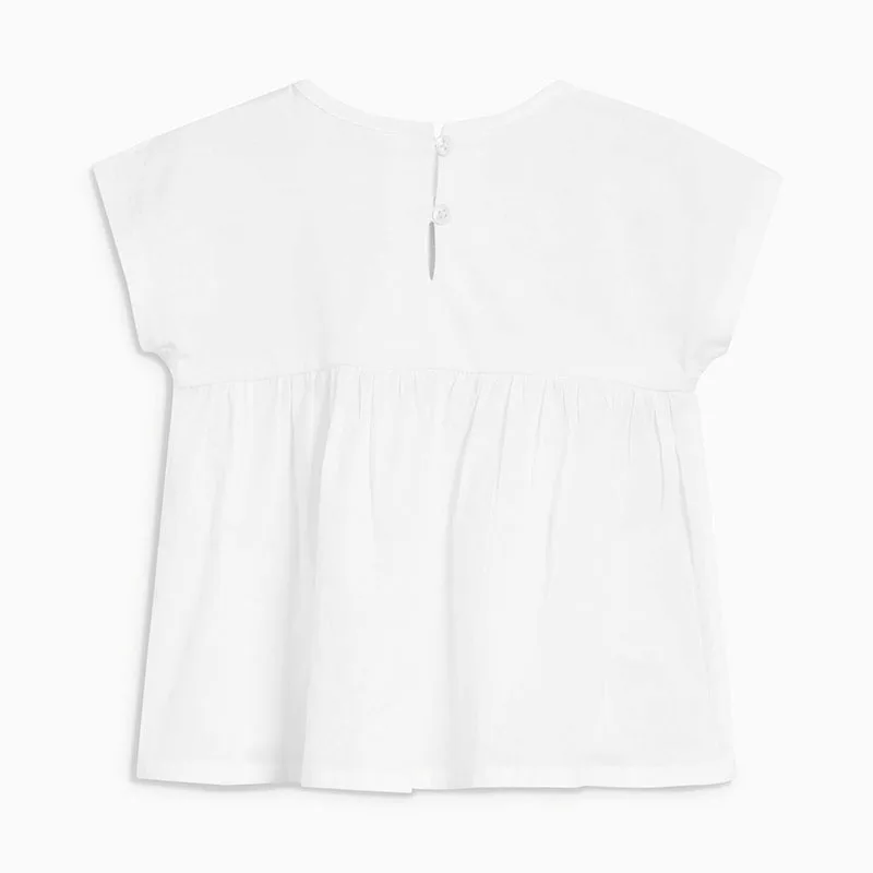 Little Maven/Новая летняя одежда для детей Короткие хлопковые повседневные футболки с круглым вырезом и традиционной вышивкой для девочек от 1 до 6 лет