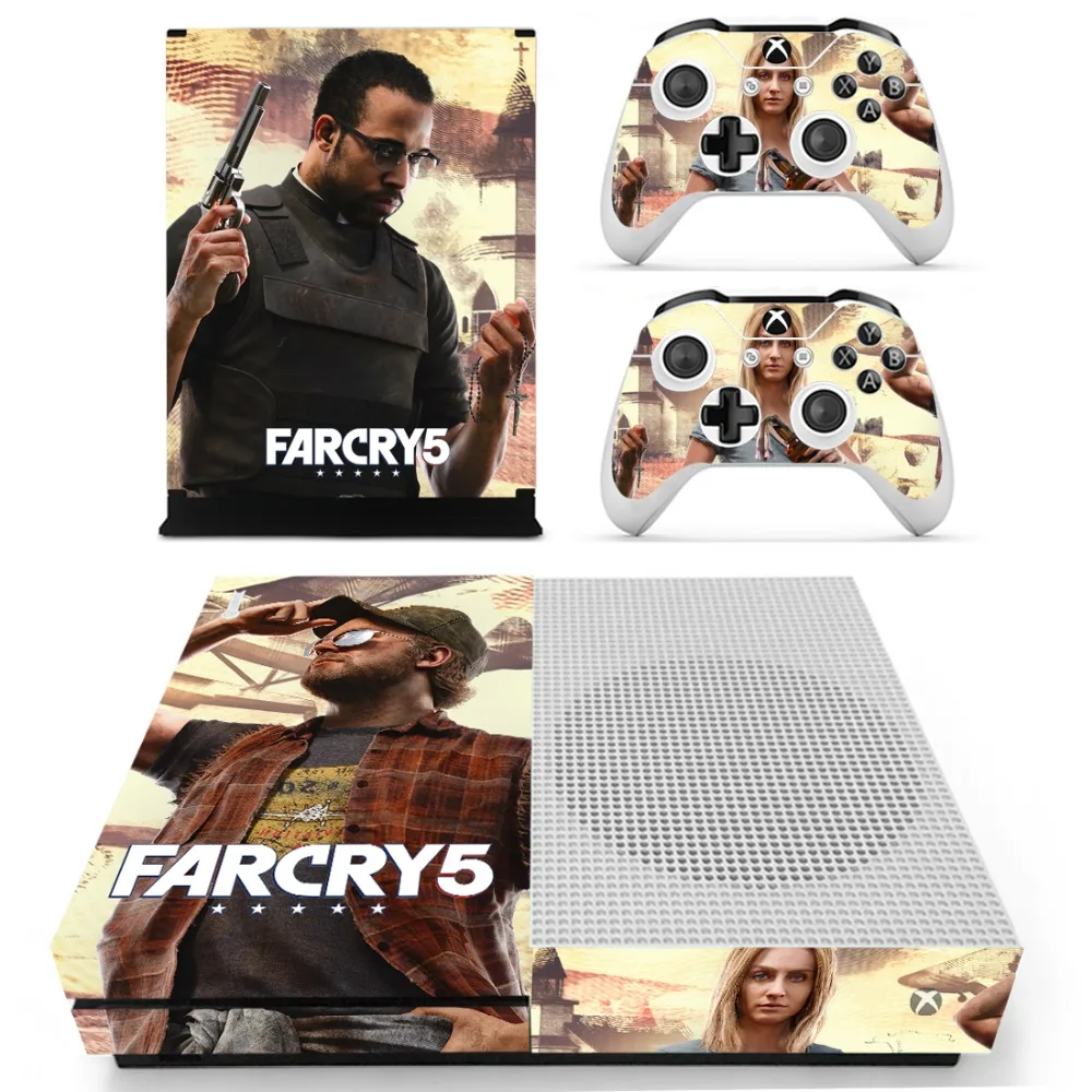 Far Cry 5 Farcry 5 наклейка для кожи наклейка для консоли Xbox One S и контроллеров для Xbox One Slim Skin Наклейка s винил