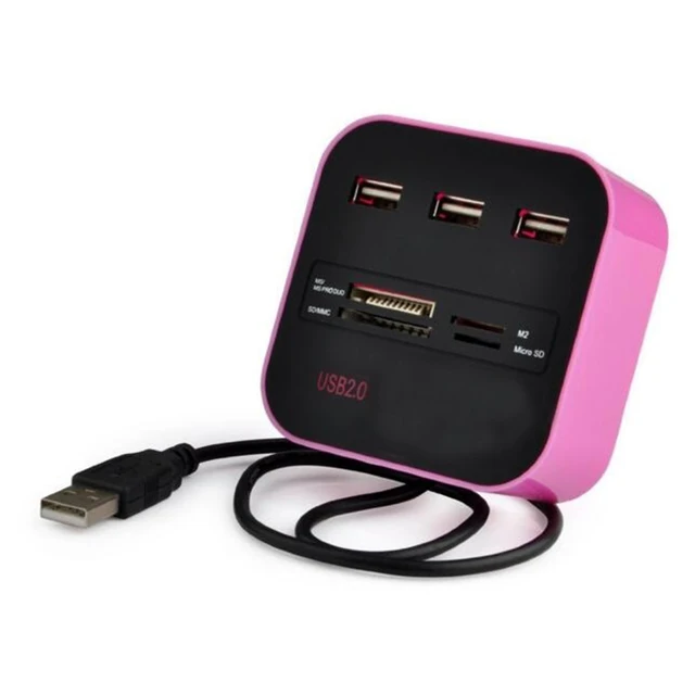 Cheap 3 High Speed Port USB HUB 2.0 USB Splitter Adapter for Notebook/Tablet Computer PC Peripherals Accessories Pink Cheap 3 High Speed Port USB HUB 2.0 USB Splitter Adapter for Notebook/Tablet Computer PC Peripherals Accessories Pink