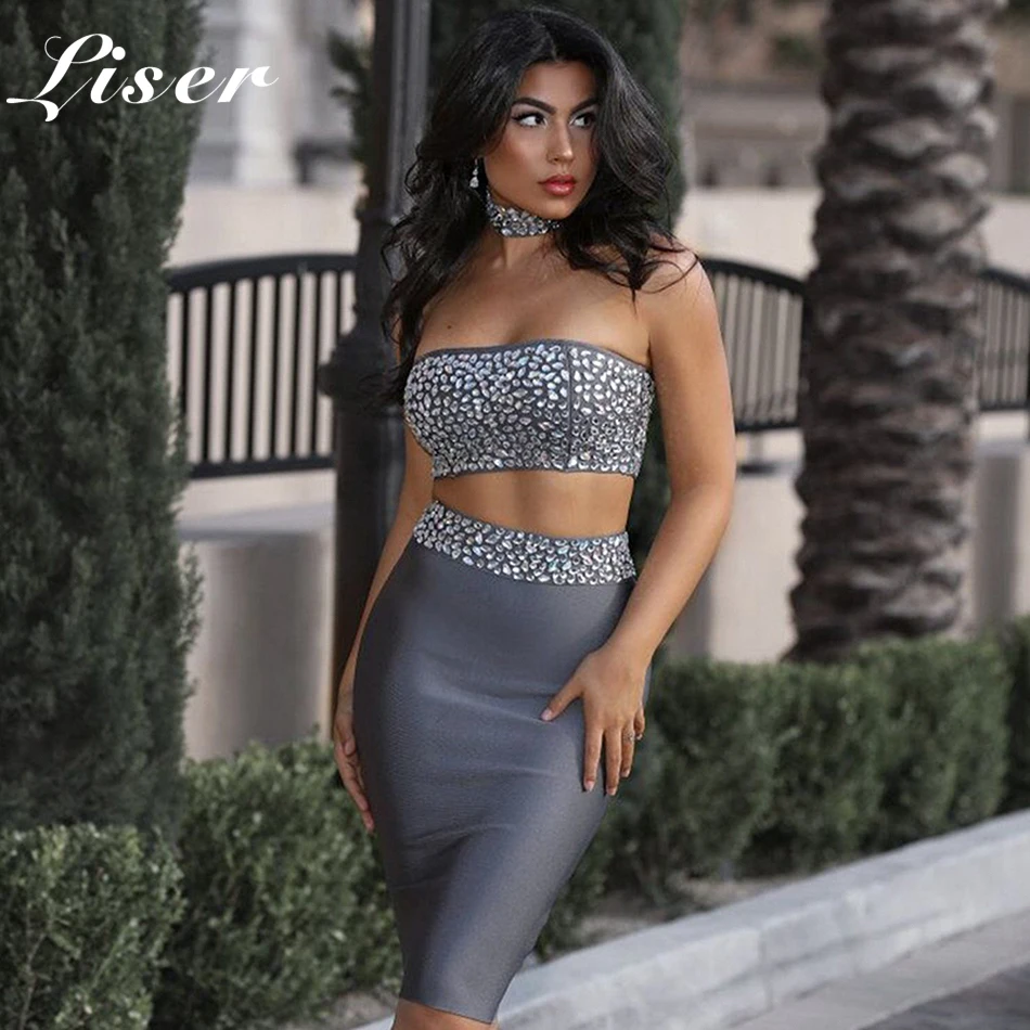 Ocstrade-Roupas-Bandage-Sexy-Vestido-do-Ano-Novo-2018-Embellished-Bandage-Duas-Pe-as-Set-Cinza (3)