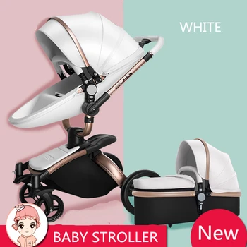 

Baby Stroller High Landscape pram Four Wheel Baby Trolley Folded Two-way Poussette Bebek Arabas Kinderwagen Bebe Baby Carriage