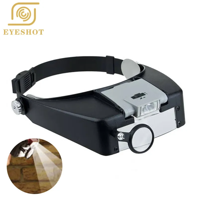 Повязка на голову EYESHOT 1.5X/3X/6.5X/8X лупа с головкой увеличительное стекло объектив со