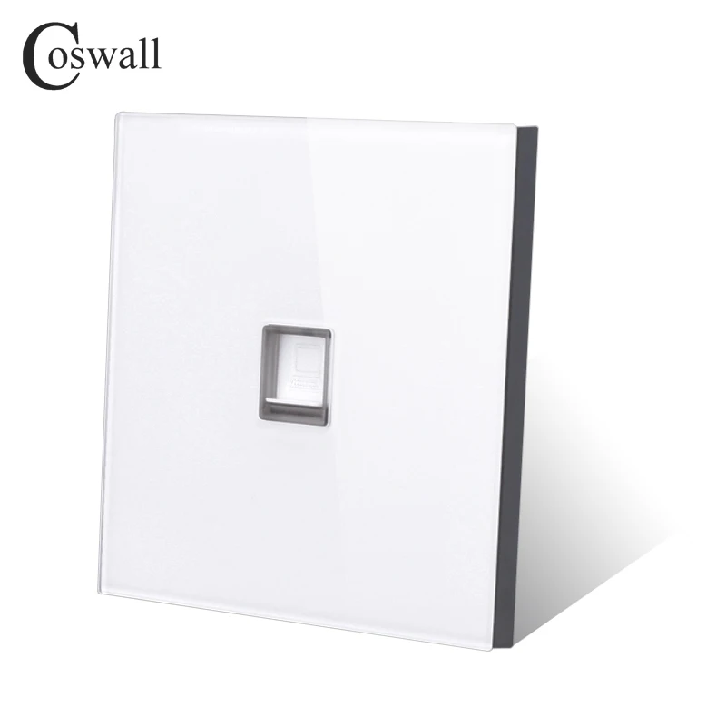 Панель Coswall из закаленного стекла CAT5E 8 ядер RJ45 разъем для подключения к Интернету