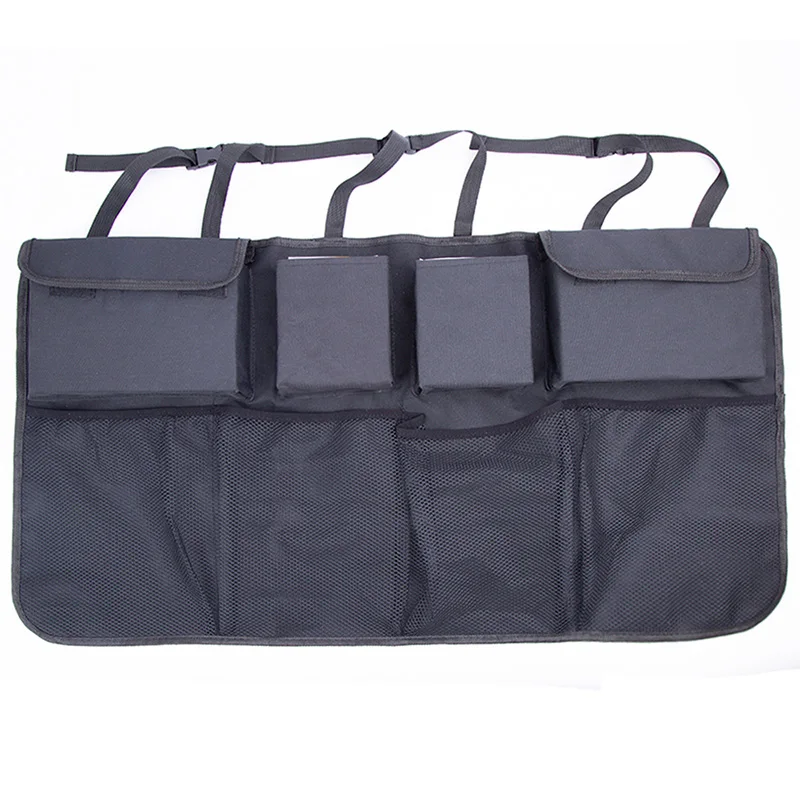 Универсальный автомобильный органайзер, сумка для хранения на спинку сиденья, авто багажник, регулируемая сумка для хранения заднего сиденья, вместительный Многофункциональный Органайзер