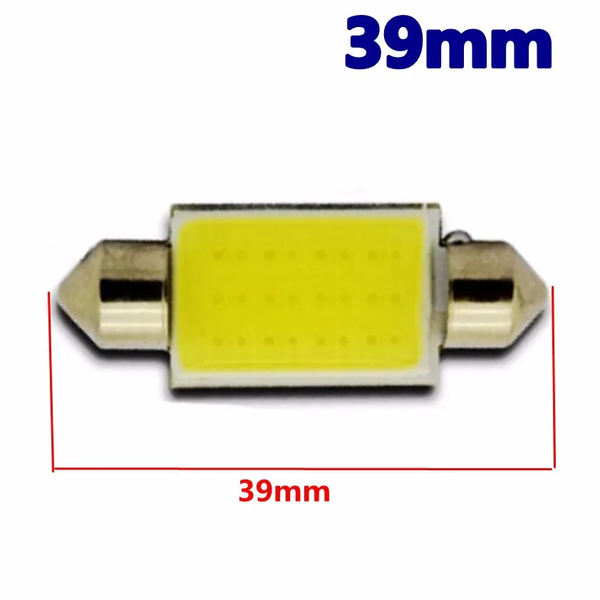 Гирлянда COB 31 мм 36 мм 39 мм 41 мм светодиодный светильник 12 чипов C5W DC12V белый цвет Автомобильный купольный светильник Авто интерьерная карта крыша лампа для чтения