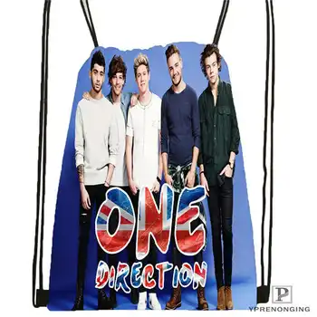

Custom one direction@02- Drawstring Backpack Bag Cute Daypack Kids Satchel (Black Back) 31x40cm#180611-01-39
