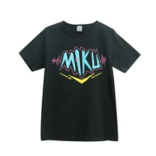 Brdwn Hatsune Miku Electric Sound Miku Allium fistulosum Scallion Green Onion Cosplay T-shirt Short Sleeve Tee Cotton Tops variability in onion allium cepa l