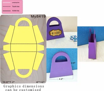 

Bag & Box DIY wooden moulds die cut accessories wooden die Regola Acciaio Die Misura my