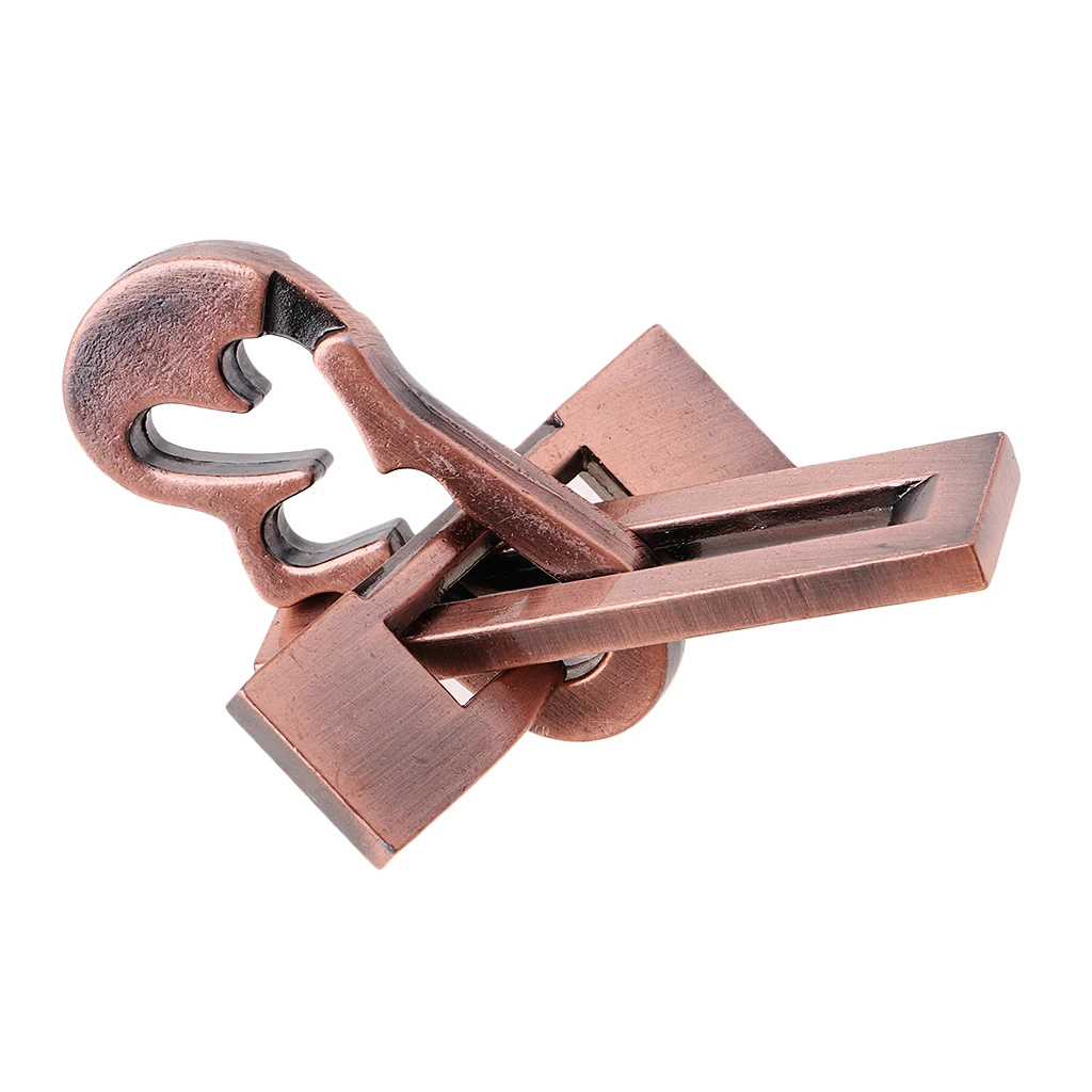 Piano Shape Lock Wire Puzzle Brain Teaser Mind Game Toy Steel Metal IQ Test Magic