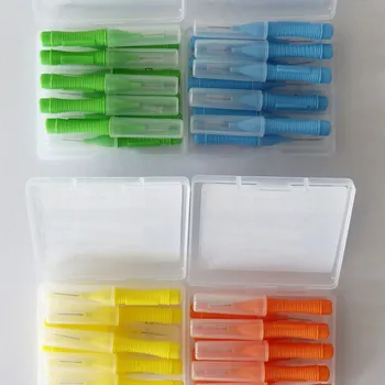 

10Pcs/Box 0.4-1.0mm Push-Pull Interdental Brush Soft Slim Dental Floss Toothbrush Orthodontic Wire Brush Oral Care Toothpick