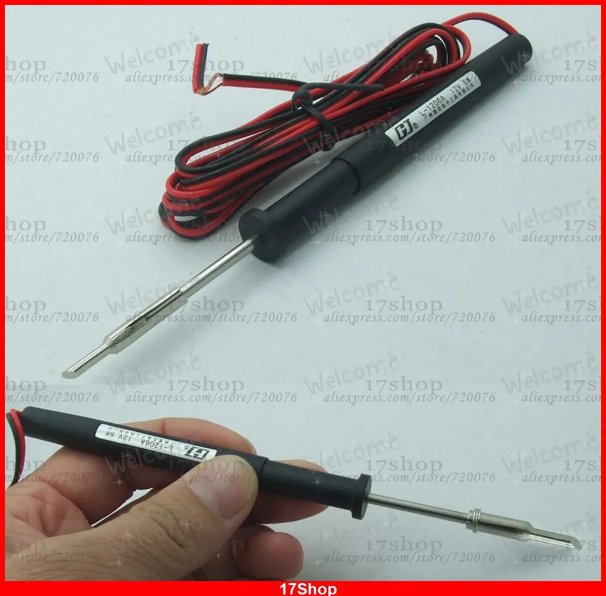 1PCS AC / DC 6 WATT 12V Soldering Iron Handle for SMD SMT DIP IC