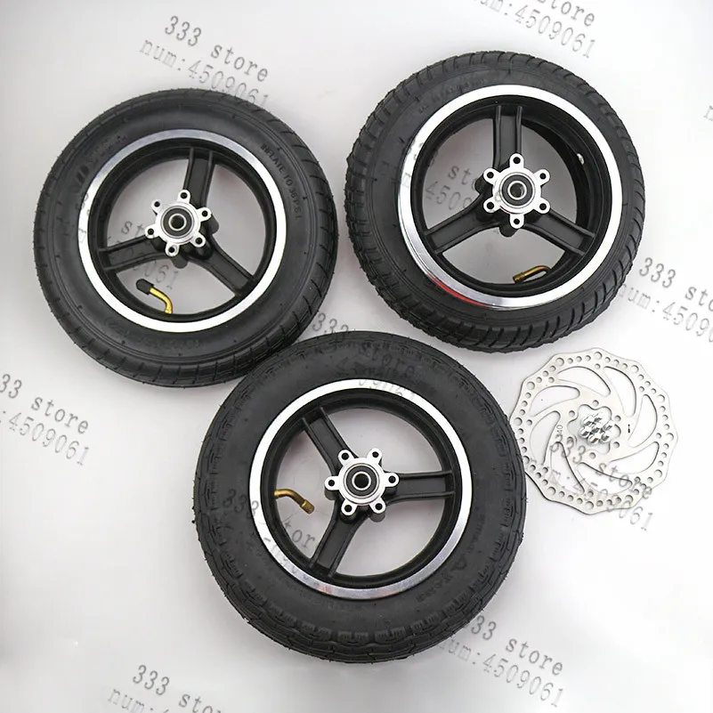 

free shipping 10 inch electric scooter tires rims 10x2 Inner and outer tyre with brake disc fit Kids Bike motorcycle