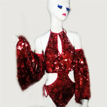 

Catwalk Show Sexy Lady Evening Party Dress Ballrooom Costume Clothing Halloween Performance DJ Singer Dance Suit Stage Outfit