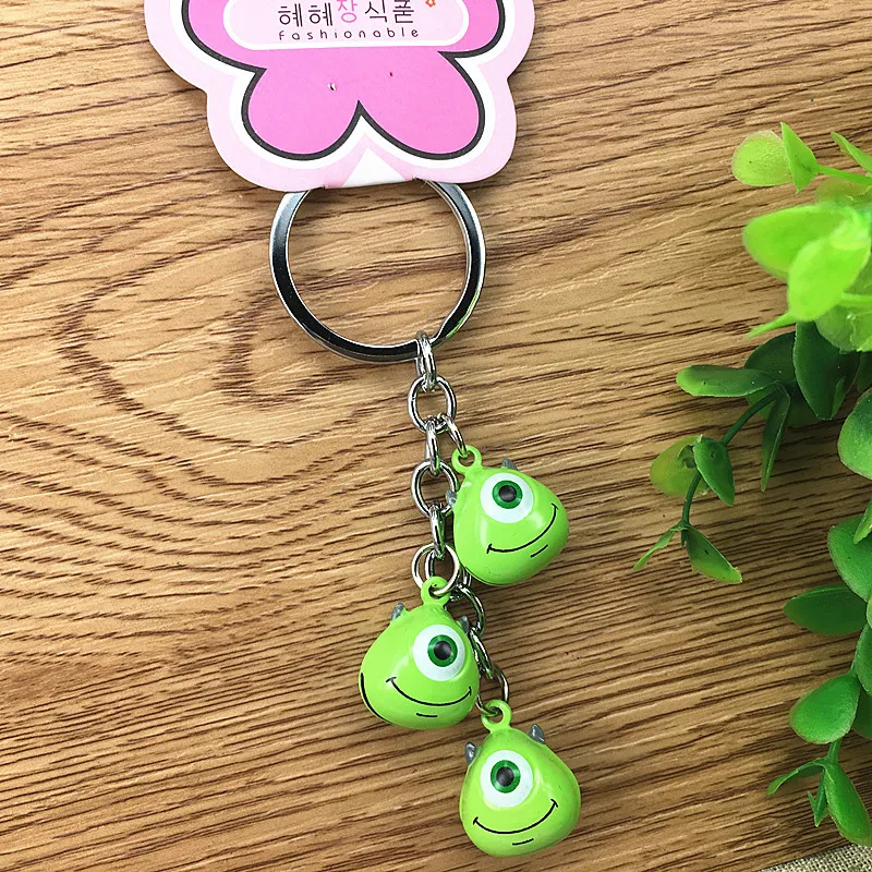 

Disney Alien Baby Playpens cartoon copper bell keychain car key pendant bag Accessories doll girl boy gift souvenir