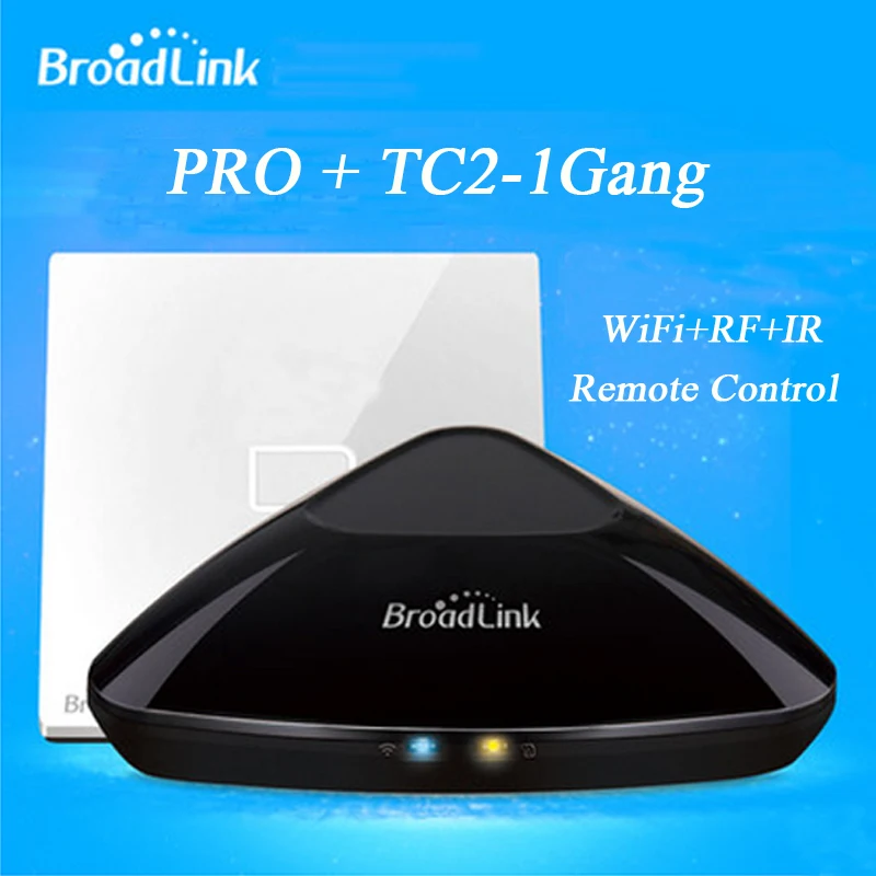 

Broadlink RM RM2 PRO Universal Intelligent Switch Smart Home WIFI+ IR+ RF + TC2 1Gang Remote Light Timer switch Via IOS Android