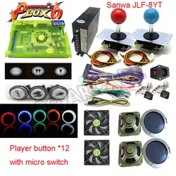 2 игрока DIY аркадный комплект Pandora box 6 1300 в 1 игры доска и 5Pin джойстик Американский HAPP Стиль Кнопка для аркадная машина