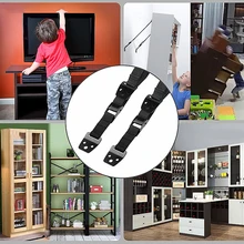 2 шт./лот Детская безопасность анти-наконечник ремни плоский телевизор мебель холодильник шкаф защита от детей ремень безопасности