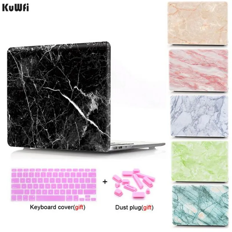 Чехол для ноутбука KuWFi с мраморным рисунком чехол Macbook Air 13 Модный Pro сенсорной