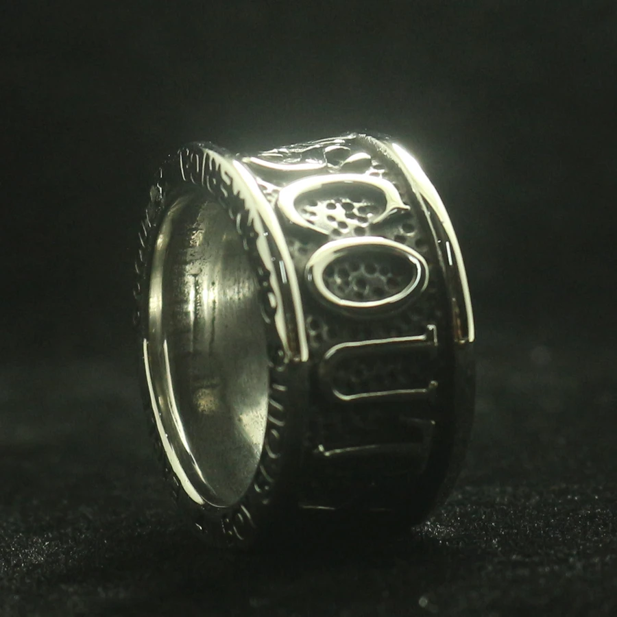 

Mens Boys 316L Stainless Steel Cool Eagle Scout Boy Scouts of America Silver Ring