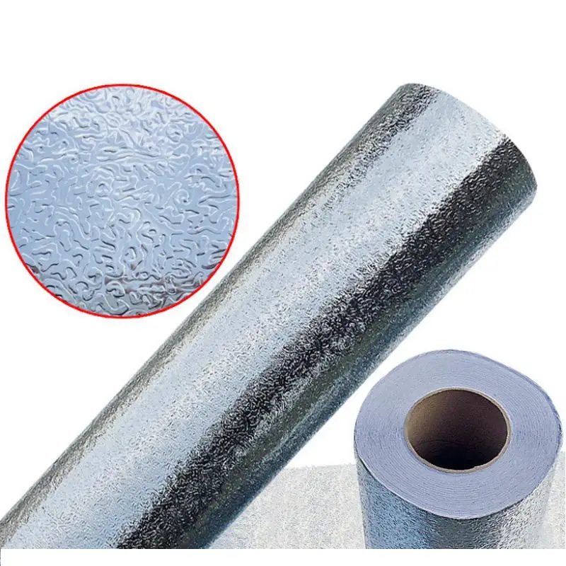 Waterproof Vinyl Wallpaper silver wallcovering for home decor one roll