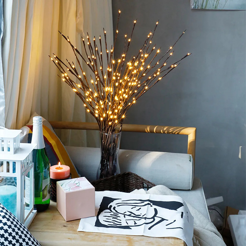 

20 LED Artificial Branch Light String Lantern Nordic Room Bedroom Night Light Lamp Party Decor Festive Party Supplies