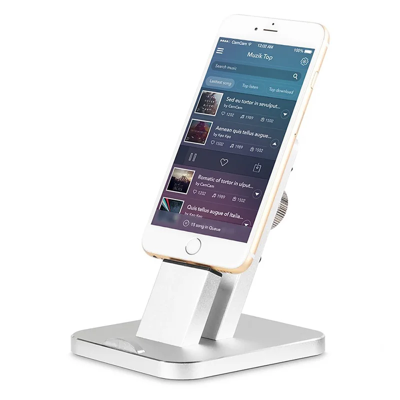 Stand for iPad iPhone Aluminum Charging Stand Dock Station Cradle