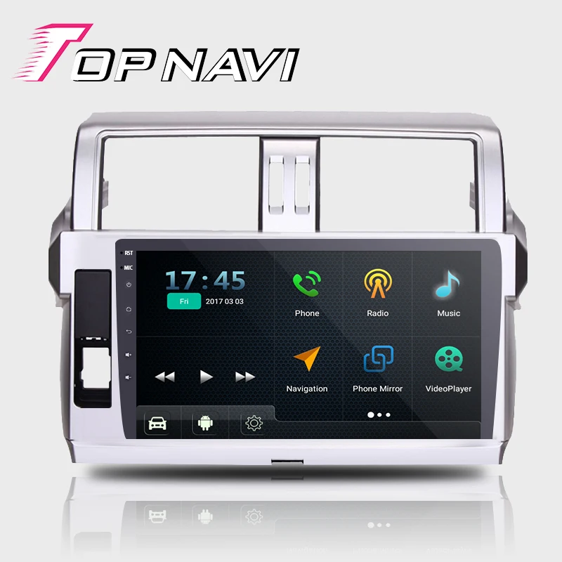 TOPNAVI 10 1 Quad Core 16G Android 6 0 Car GPS Navigation for Toyota prado Autoradio