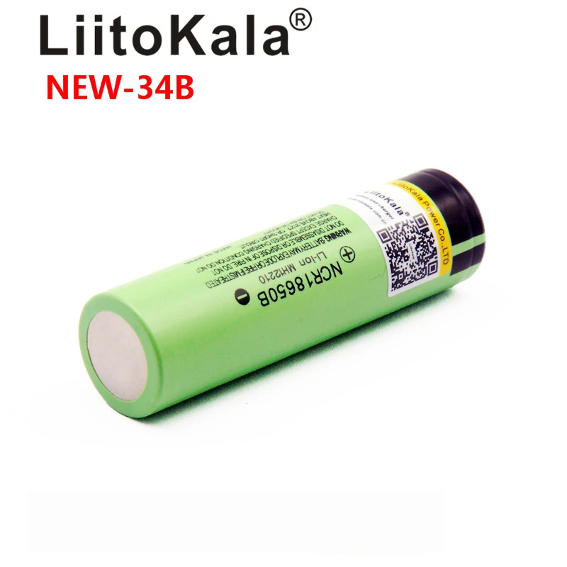 LiitoKala NCR18650B 34B 3,7 V 18650 3400mAh перезаряжаемый литиевый аккумулятор фонарик батарея