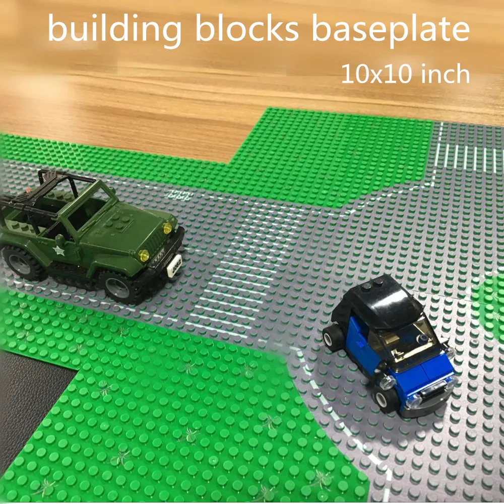 Straight Crossroad Curve T-Junction Road Baseplate Small blocks 32*32 dot City Street Town base plate building brick Figure Toy | Игрушки и