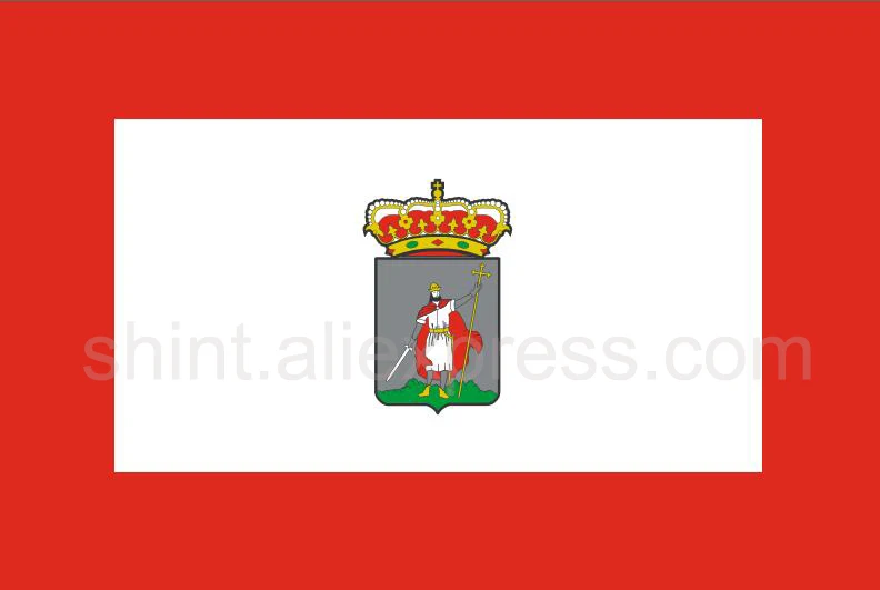 

Spain Bandera gijon Flag 3ft x 5ft Polyester Banner Flying 150* 90cm Custom outdoor