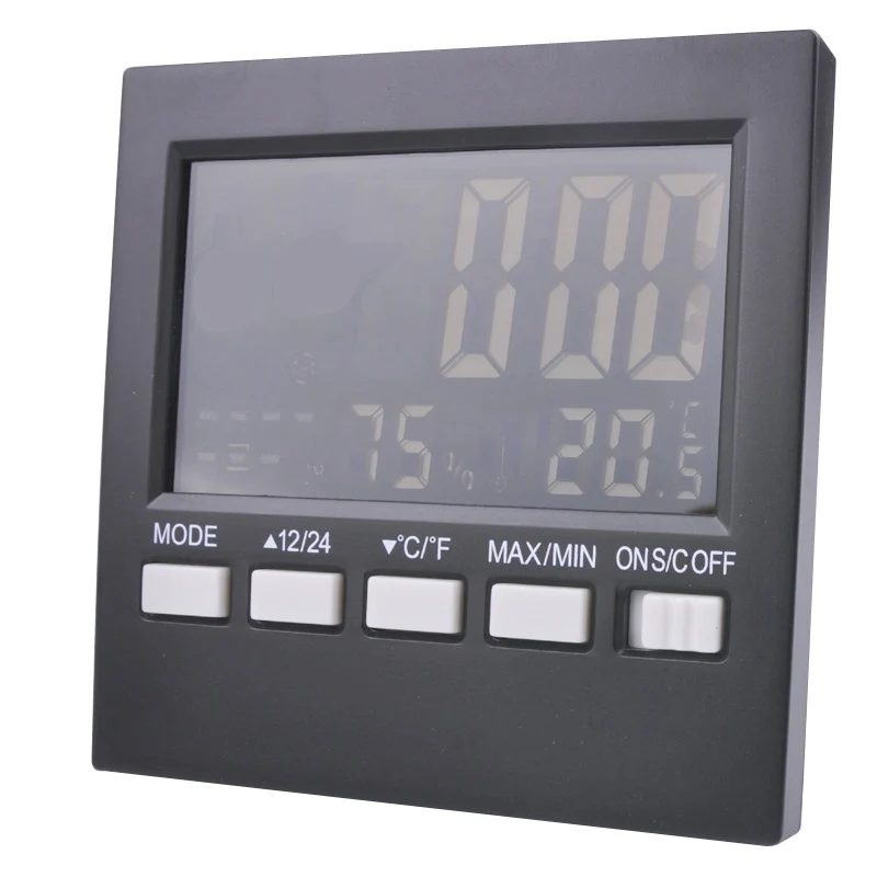 

Free shipping, LCD screen with backlight temperature and humidity, indoor and outdoor temperature and humidity