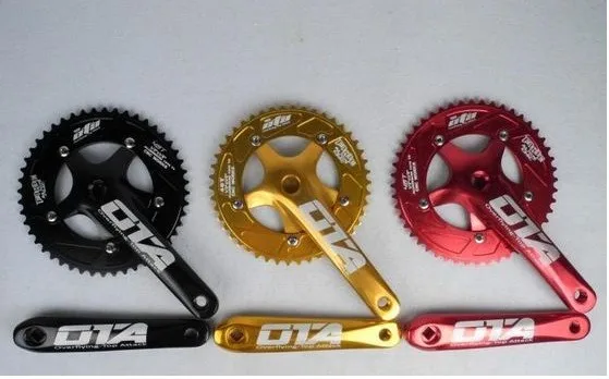 Односкоростной велосипед Crankset Chainwheel 170 мм Crank Arms 130 BCD Chainwheel 48 T Fixie Crankset для односкоростной велосипед, фиксированная Gea